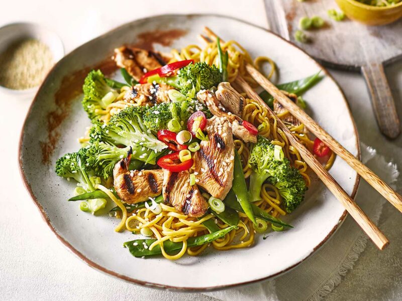 Teriyaki chicken noodles