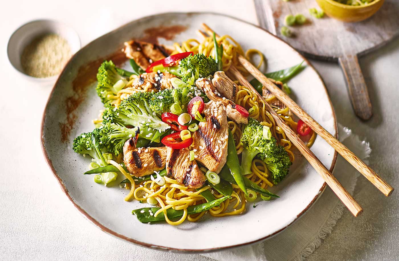 Teriyaki chicken noodles