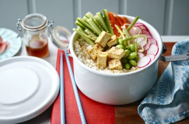 Tofu sushi bowl