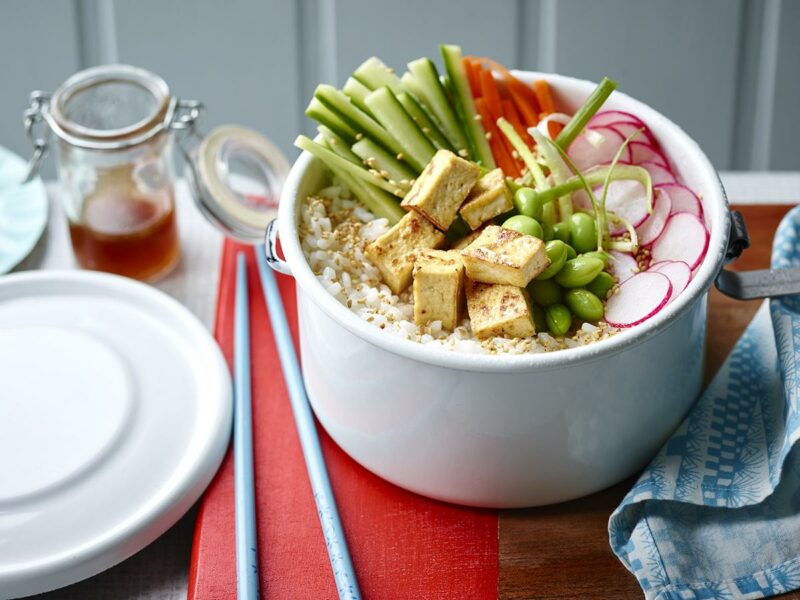 Tofu sushi bowl