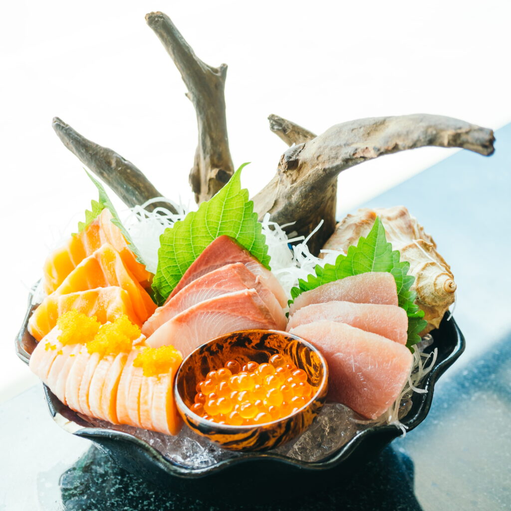 delicious assorted sashimi platter with roe and gr 2026 09 22 14 39 42 utc1